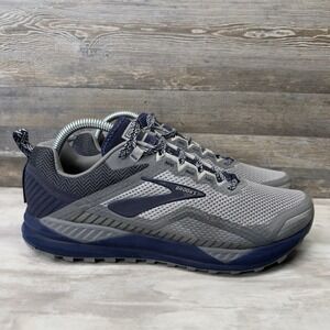 Brooks Cascadia 14 Men's Gray Trail Running Hiking Shoes Size 8 D 1103101D020